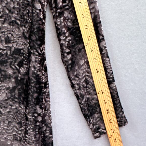 J Jill Dress S P Black Velvet Burnout Party Holiday NYE Mod Whimsigoth Cocktail - Picture 14 of 16